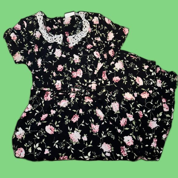 Size 10P Vintage Fashion Bug Floral Dress - Picture 1 of 3